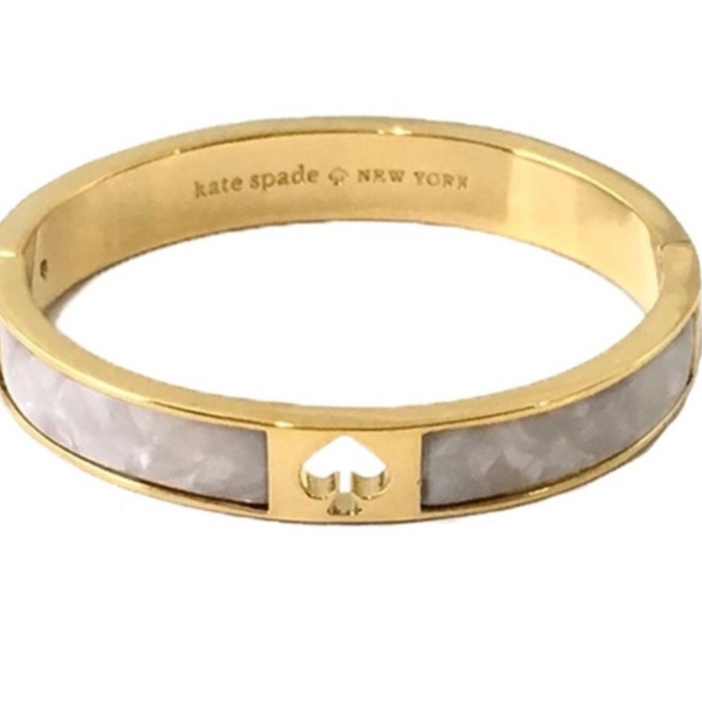 NWT Kate Spade Hole Punch Spade Hinge Bangle